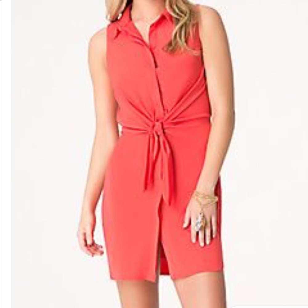 Bebe front tie dress